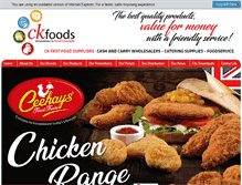 Tablet Screenshot of ckfastfoods.com